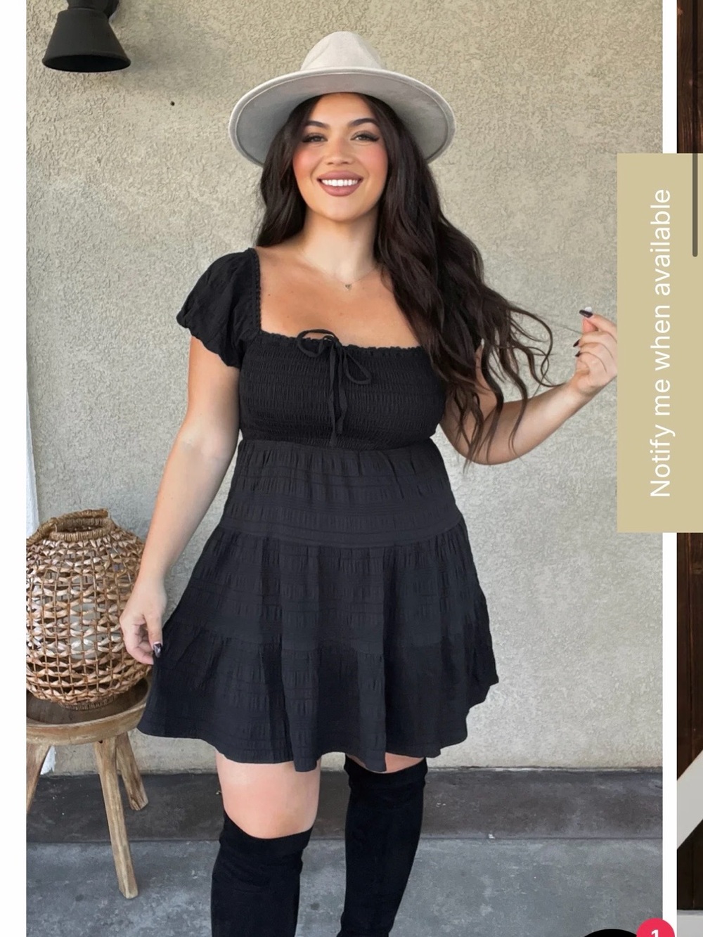 Blush & Day smocked cap sleeve dress large
